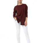 Casual Elegance Long Sleeve Maternity/Nursing Knit Top
