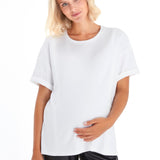 Anytime Anywhere Side Zip Maternity/Nursing T-Shirt
