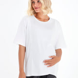 Anytime Anywhere Side Zip Maternity/Nursing T-Shirt
