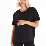 Anytime Anywhere Side Zip Maternity/Nursing T-Shirt
