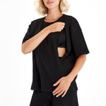 Anytime Anywhere Side Zip Maternity/Nursing T-Shirt
