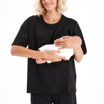 Anytime Anywhere Side Zip Maternity/Nursing T-Shirt
