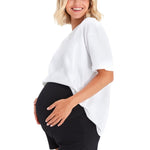 Super Soft Foldover Waistband Maternity Shorts
