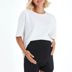 Super Soft Foldover Waistband Maternity Shorts
