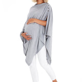 4in1 Multipurpose Supreme Cotton Cape as Maternity/Nursing Shawl
