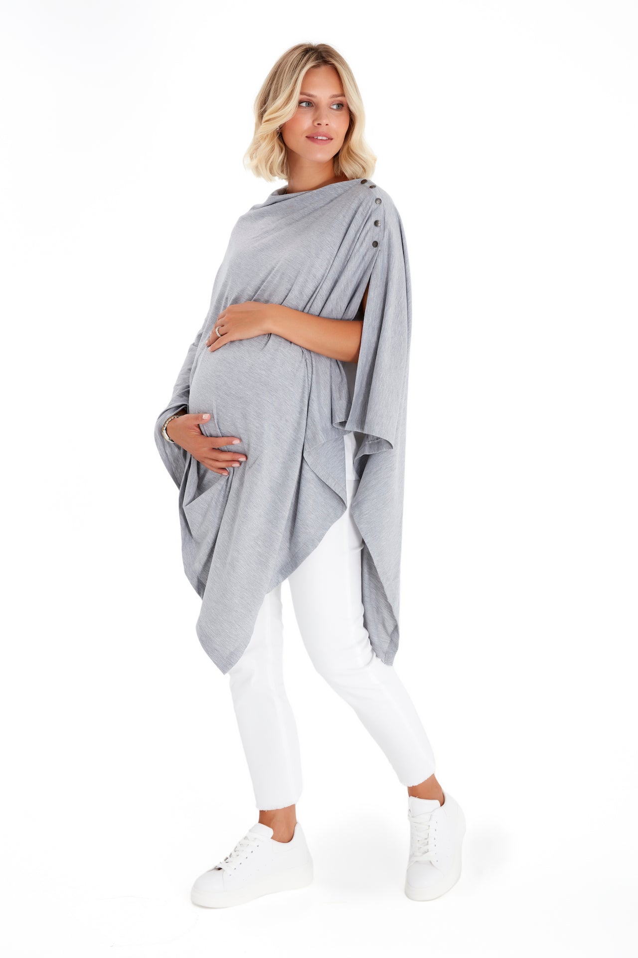 4in1 Multipurpose Supreme Cotton Cape as Maternity/Nursing Shawl
