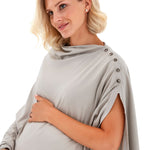 4in1 Multipurpose Supreme Cotton Cape as Maternity/Nursing Shawl
