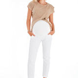 Graceful Non-Denim Foldover Waistband Maternity Pants
