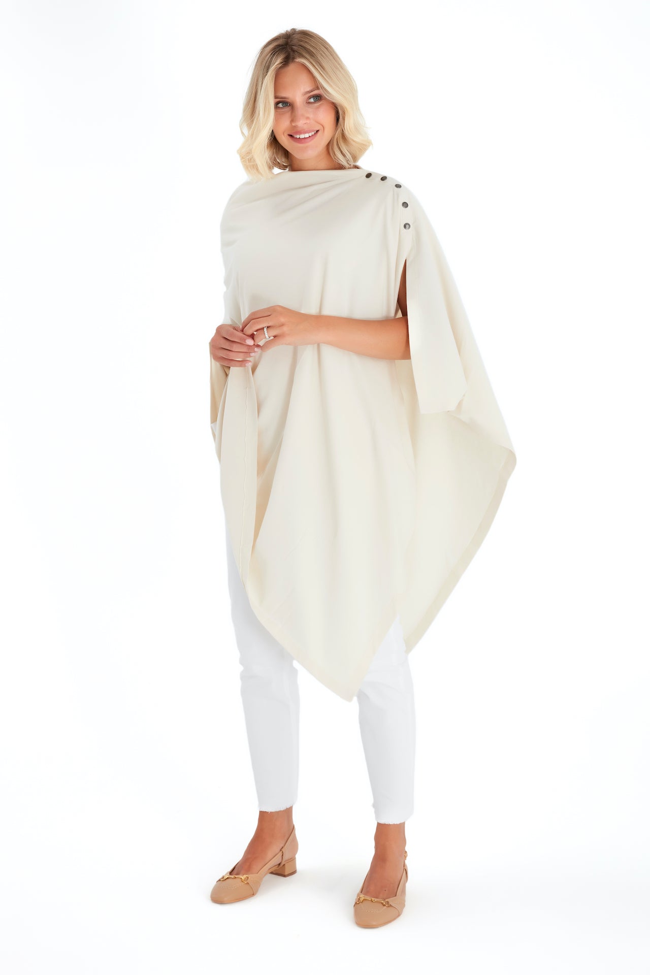 4in1 Multipurpose Supreme Cotton Cape as Maternity/Nursing Shawl
