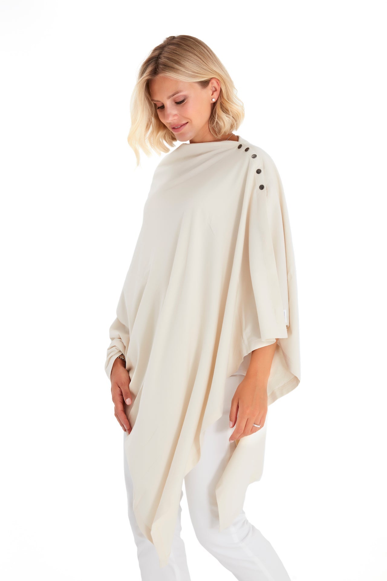 4in1 Multipurpose Supreme Cotton Cape as Maternity/Nursing Shawl
