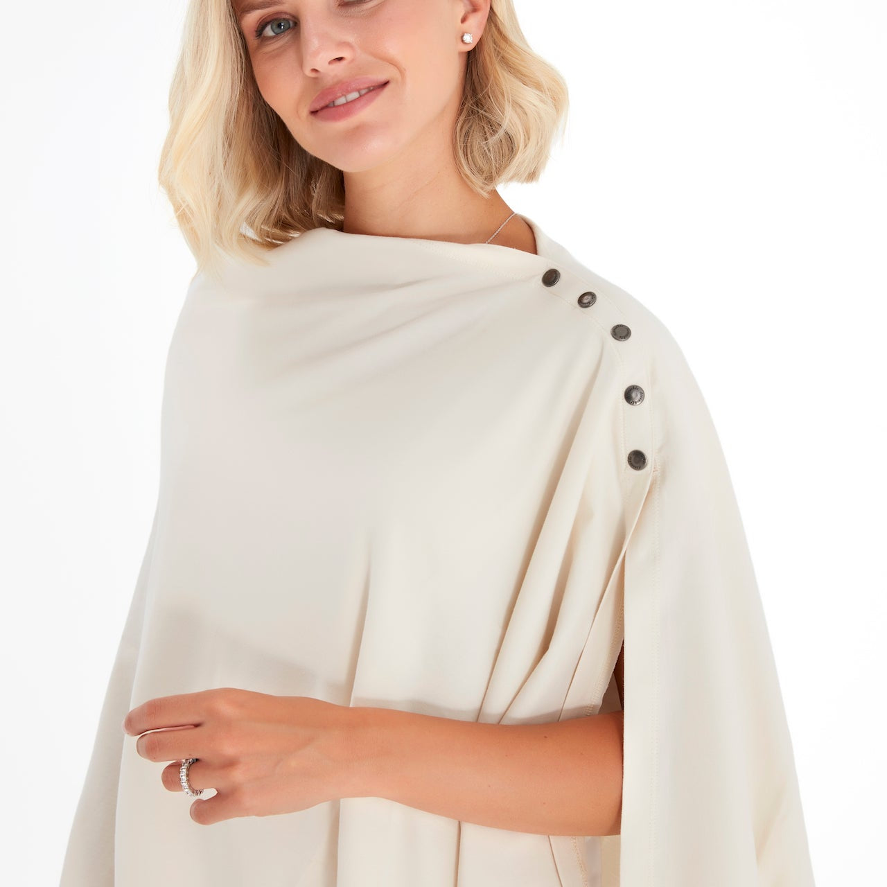 4in1 Multipurpose Supreme Cotton Cape as Maternity/Nursing Shawl
