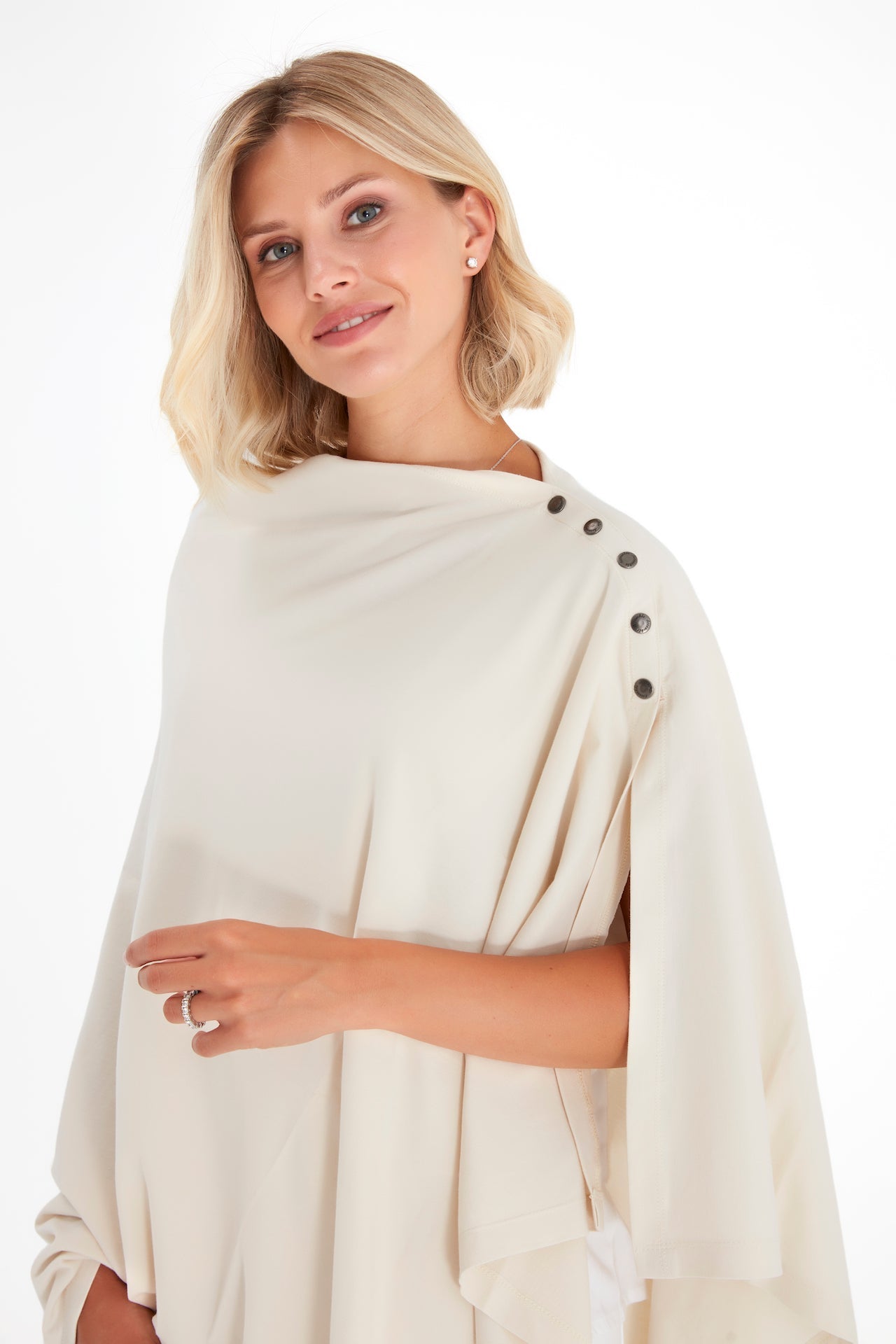 4in1 Multipurpose Supreme Cotton Cape as Maternity/Nursing Shawl
