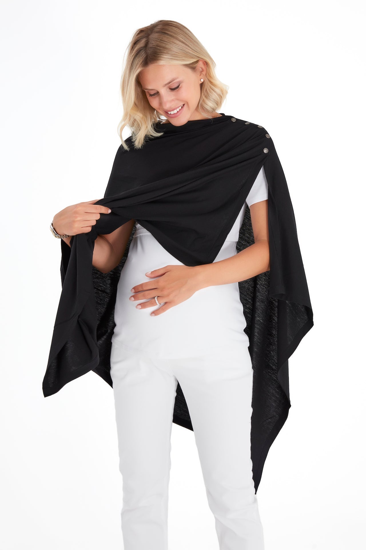 4in1 Multipurpose Supreme Cotton Cape as Maternity/Nursing Shawl
