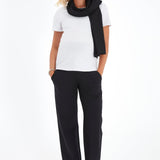 Simply Cool Foldover Waistband Stretch Cotton Maternity Jogger Pants
