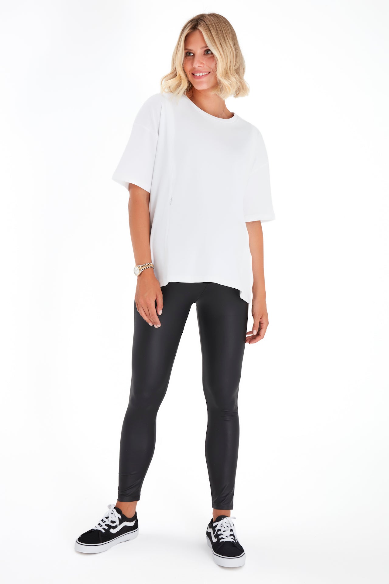 Anytime Anywhere Side Zip Maternity/Nursing T-Shirt
