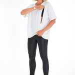 Anytime Anywhere Side Zip Maternity/Nursing T-Shirt
