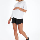 Relax Foldover Waistband Maternity Shorts
