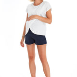 Super Soft Foldover Waistband Maternity Shorts
