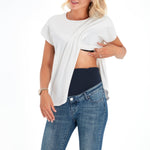 Skinny Foldover Waistband Maternity Jeans
