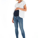 Skinny Foldover Waistband Maternity Jeans
