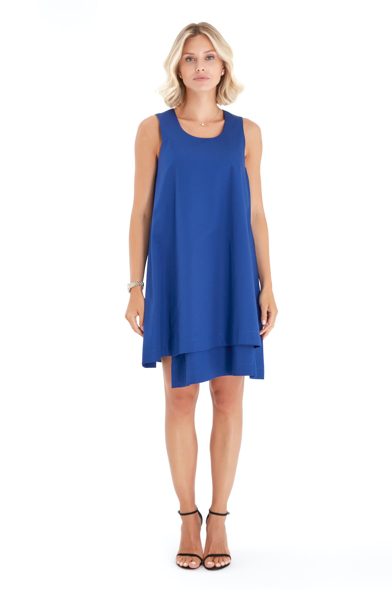 Amaze Sleeveless Cotton Maternity/Nursing Swing Dress
