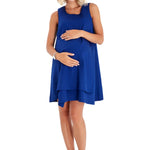 Amaze Sleeveless Cotton Maternity/Nursing Swing Dress
