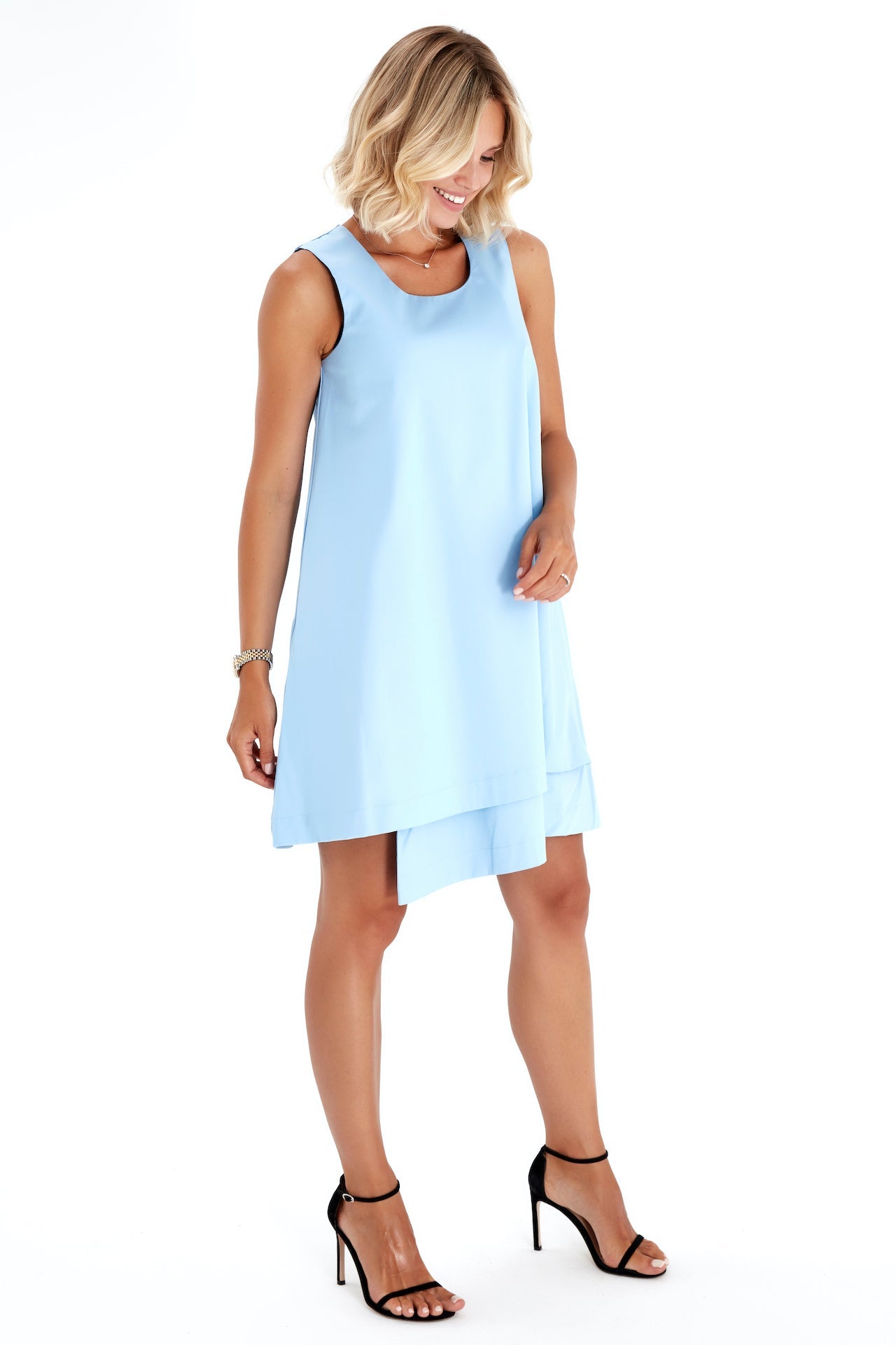 Amaze Sleeveless Cotton Maternity/Nursing Swing Dress
