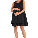 Amaze Sleeveless Cotton Maternity/Nursing Swing Dress
