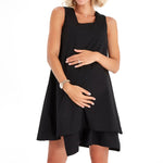 Amaze Sleeveless Cotton Maternity/Nursing Swing Dress
