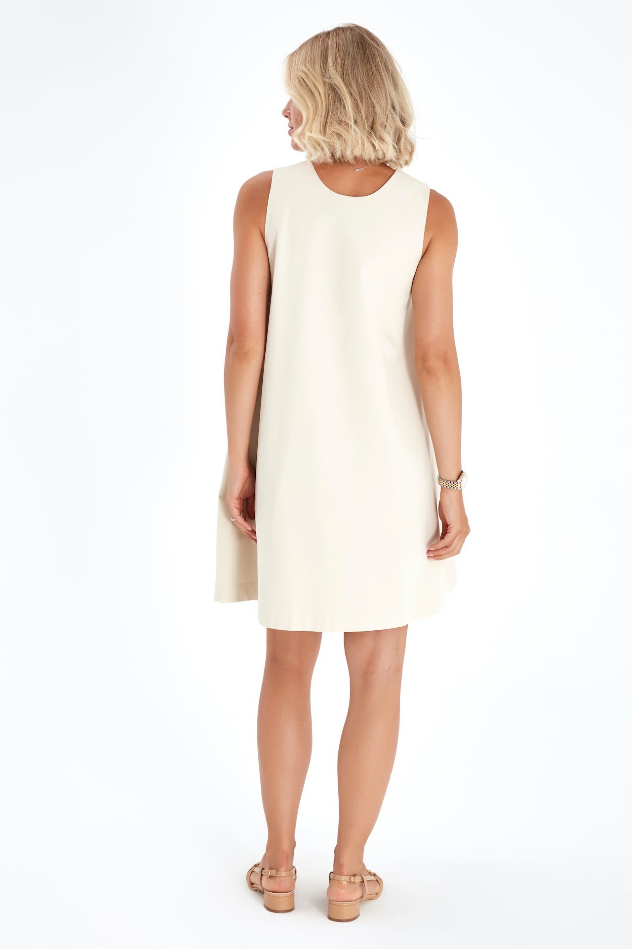 Amaze Sleeveless Cotton Maternity/Nursing Swing Dress
