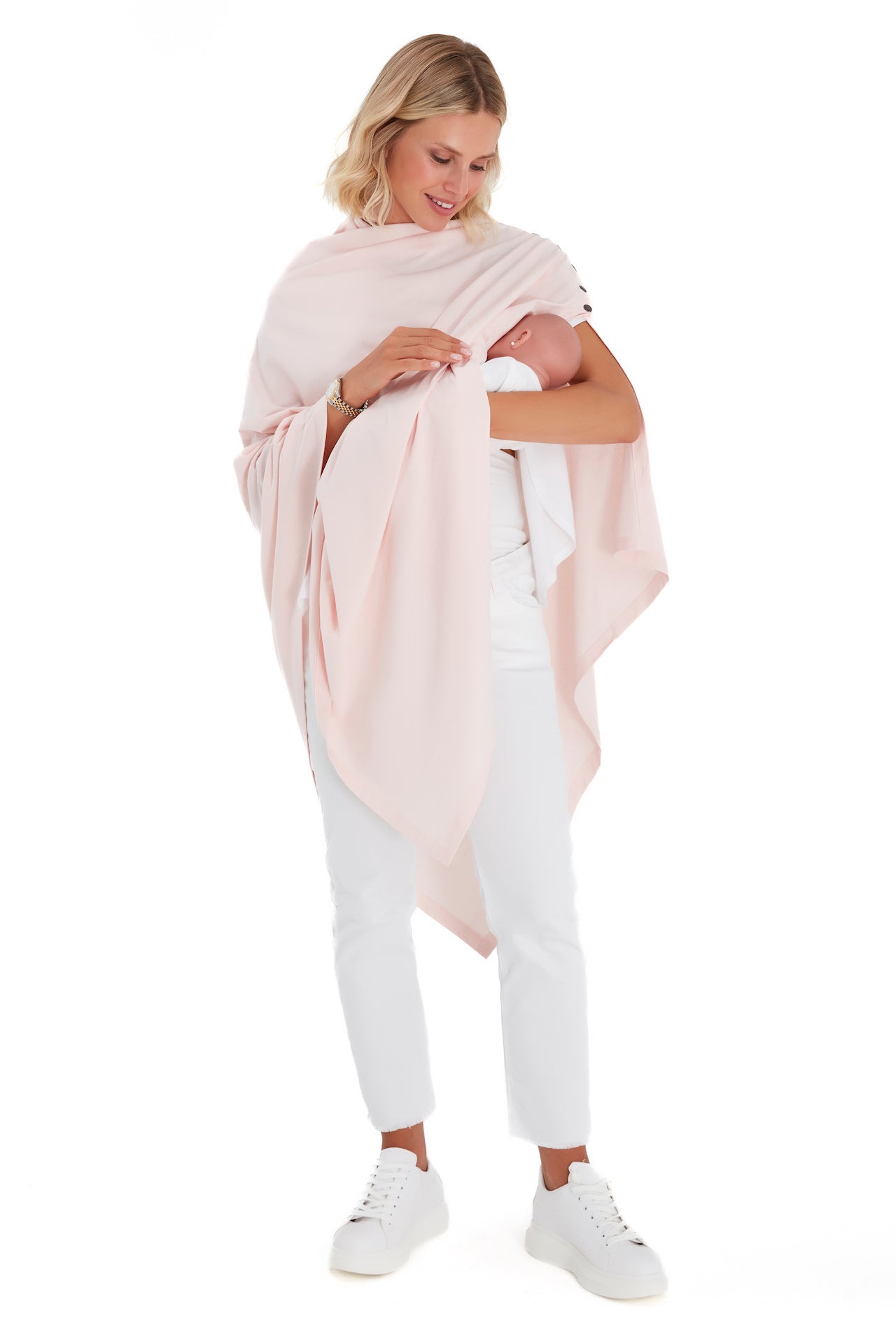 4in1 Multipurpose Supreme Cotton Cape as Maternity/Nursing Shawl
