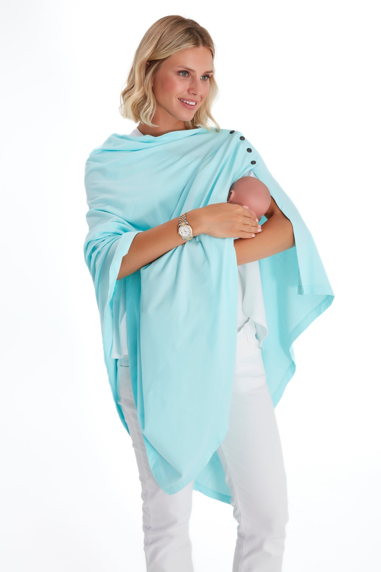 4in1 Multipurpose Supreme Cotton Cape as Maternity/Nursing Shawl
