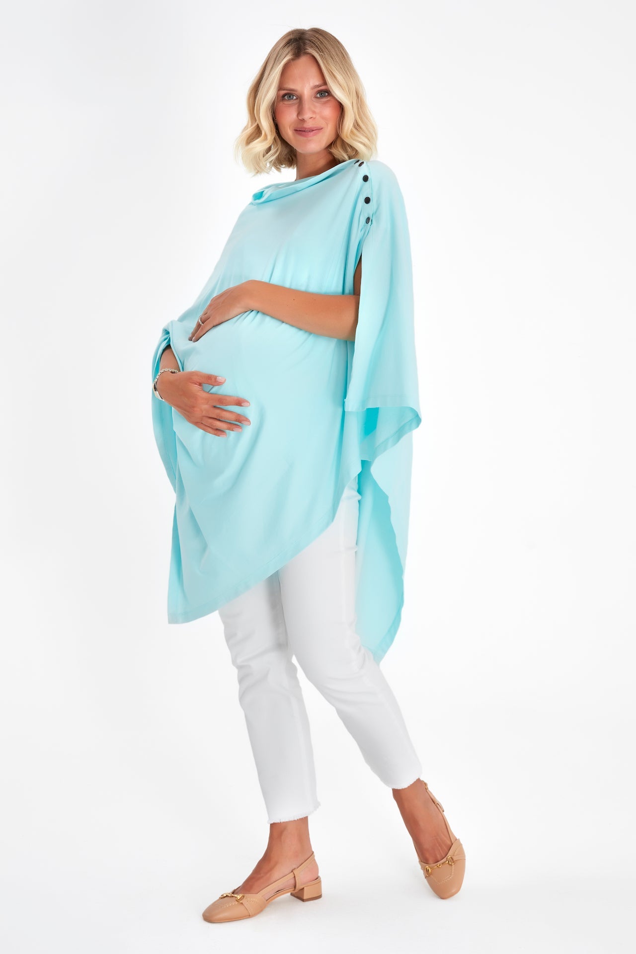 4in1 Multipurpose Supreme Cotton Cape as Maternity/Nursing Shawl
