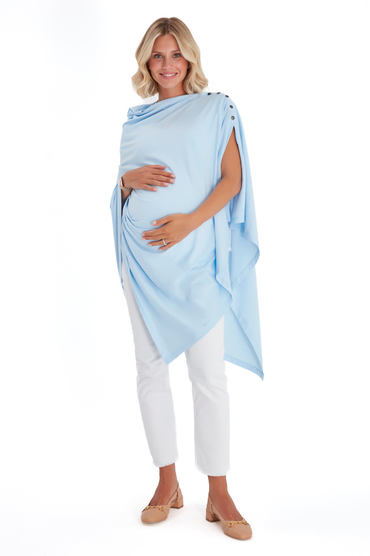 4in1 Multipurpose Supreme Cotton Cape as Maternity/Nursing Shawl
