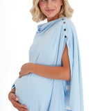 4in1 Multipurpose Supreme Cotton Cape as Maternity/Nursing Shawl
