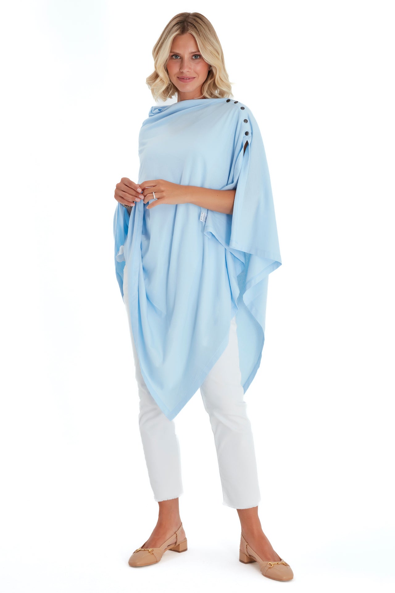 4in1 Multipurpose Supreme Cotton Cape as Maternity/Nursing Shawl
