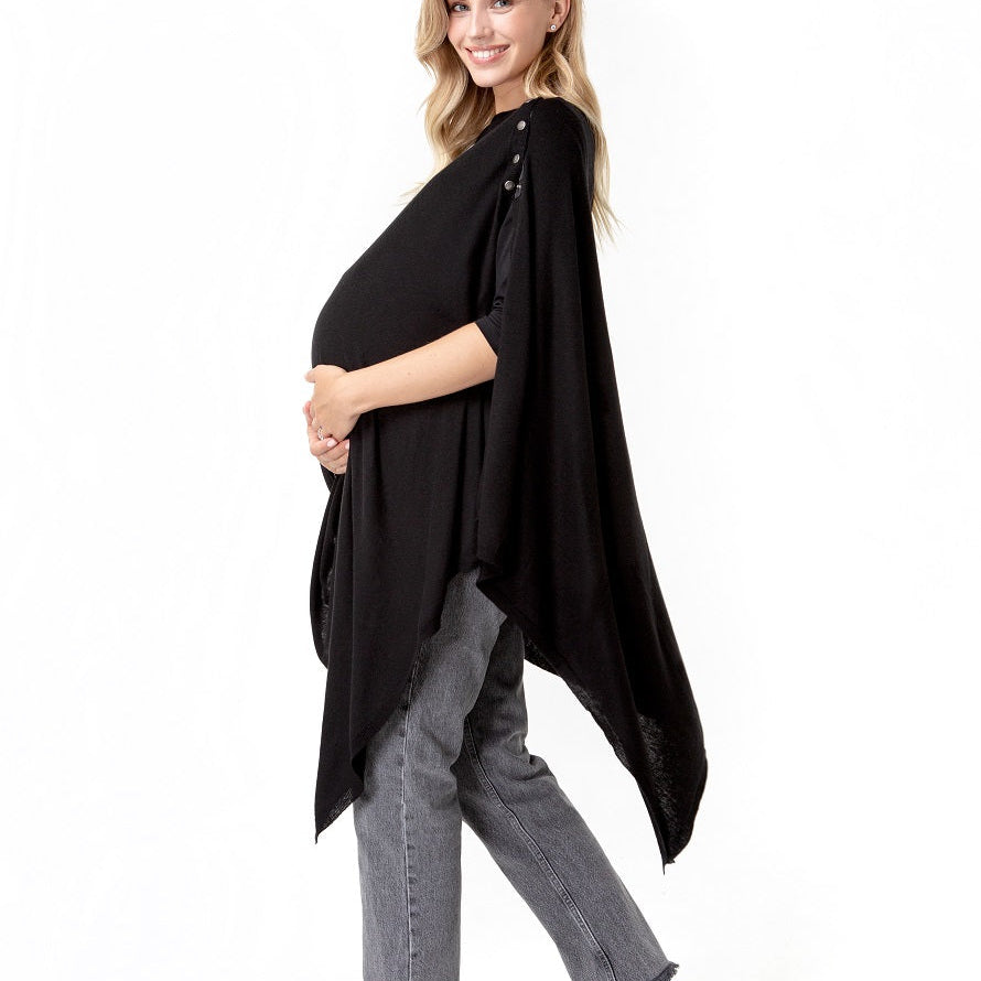 4 in 1 Multipurpose Knitwear as Maternity/Nursing Shawl
