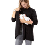 Casual Elegance Long Sleeve Maternity/Nursing Knit Top
