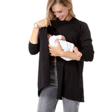 Casual Elegance Long Sleeve Maternity/Nursing Knit Top
