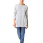 Casual Elegance Long Sleeve Maternity/Nursing Knit Top
