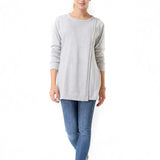 Casual Elegance Long Sleeve Maternity/Nursing Knit Top
