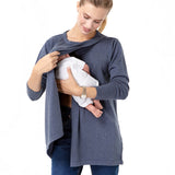 Casual Elegance Long Sleeve Maternity/Nursing Knit Top
