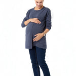 Casual Elegance Long Sleeve Maternity/Nursing Knit Top
