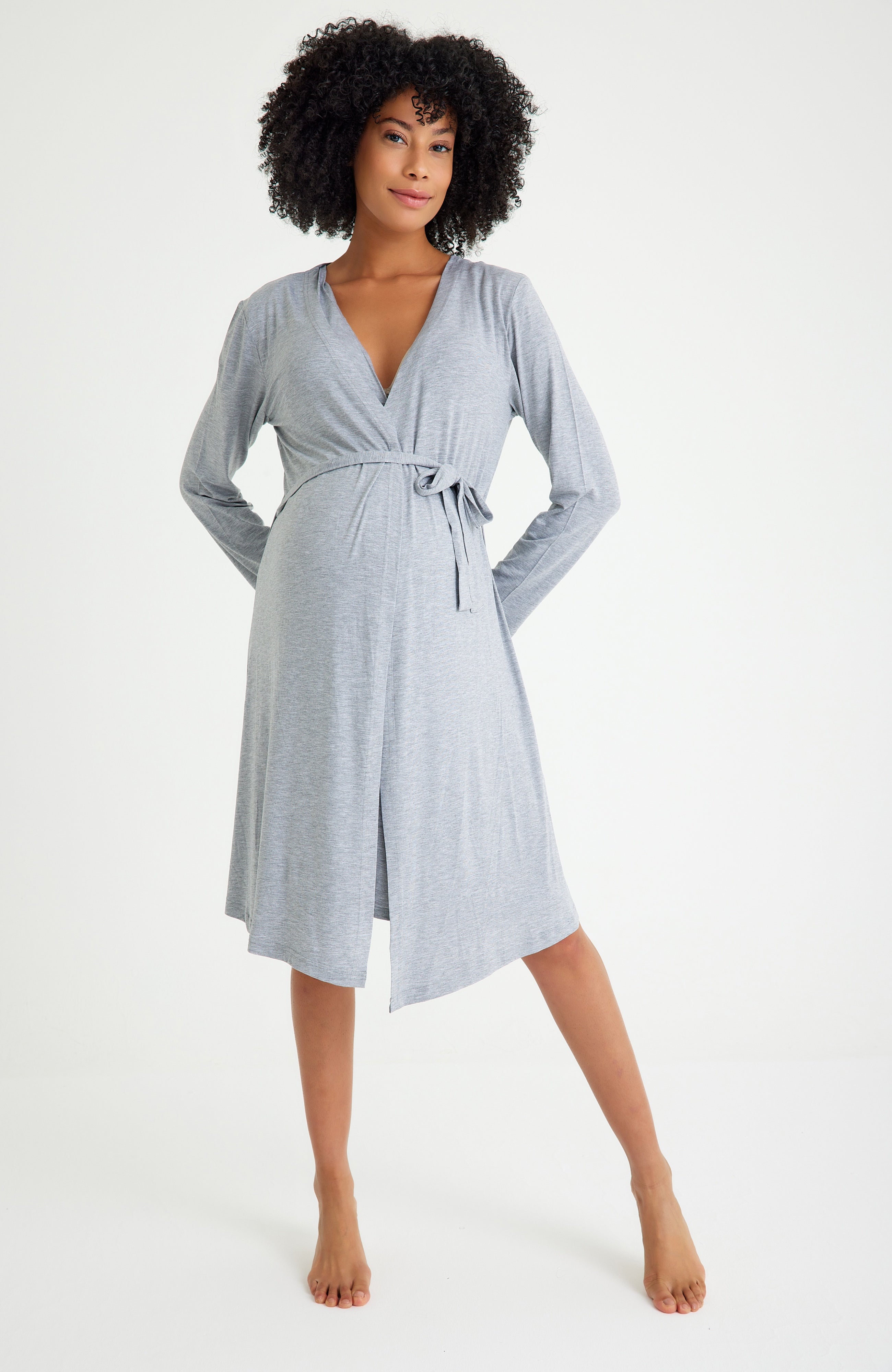 Sleep Well Maternity/Nursing Nightgown & Robe Set
